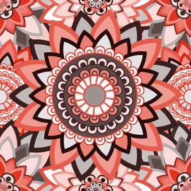 Mandala süsleme seamless modeli