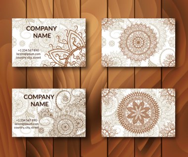 Vintage kartvizit seti.