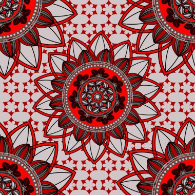 Mandala süsleme seamless modeli