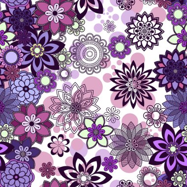 Mandala süsleme seamless modeli