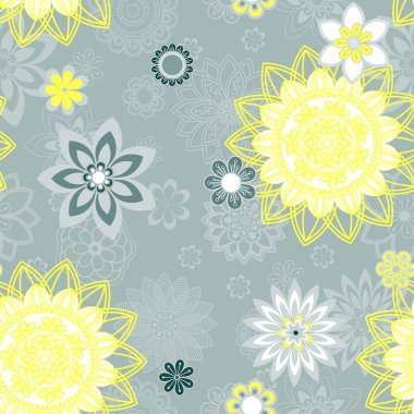 Mandala süsleme seamless modeli