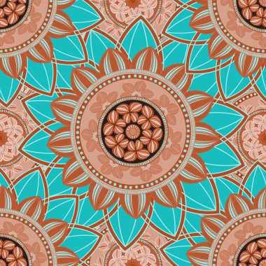 Mandala süsleme seamless modeli