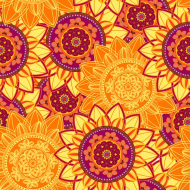 Mandala süsleme seamless modeli