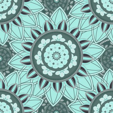 Mandala süsleme seamless modeli