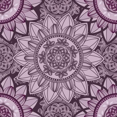 Mandala süsleme seamless modeli