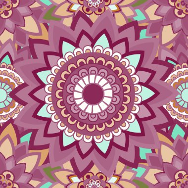 Mandala süsleme seamless modeli