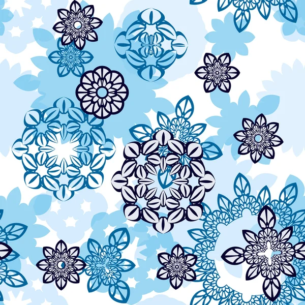Mandala ornament seamless pattern — Stock Vector