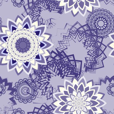 Mandala süsleme seamless modeli