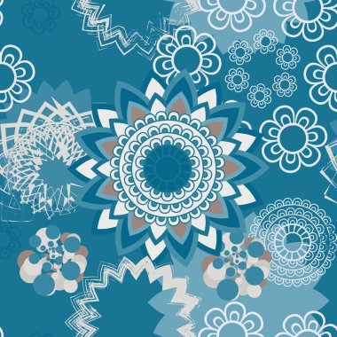 Mandala süsleme seamless modeli