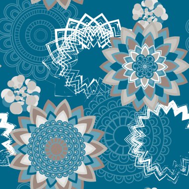 Mandala süsleme seamless modeli