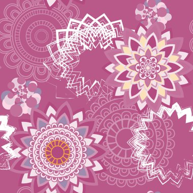 Mandala süsleme seamless modeli