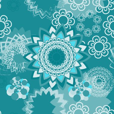 Mandala süsleme seamless modeli