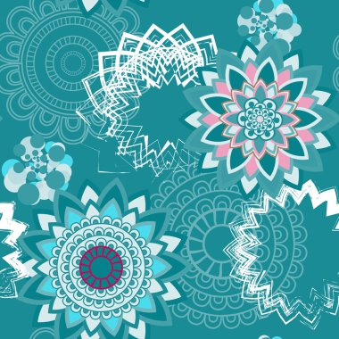 Mandala süsleme seamless modeli