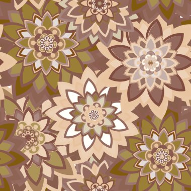 Mandala süsleme seamless modeli
