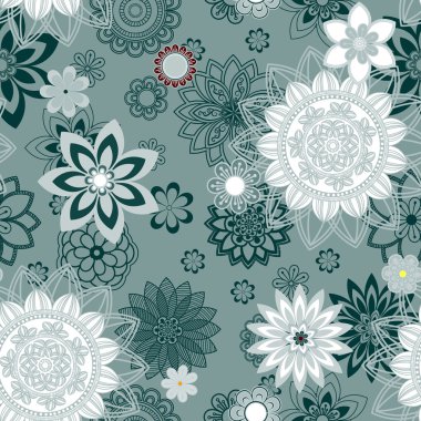 Mandala süsleme seamless modeli