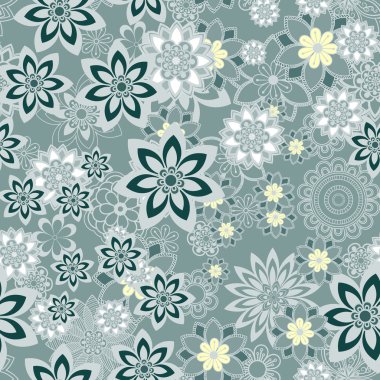 Mandala süsleme seamless modeli