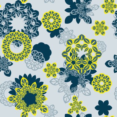 Mandala süsleme seamless modeli