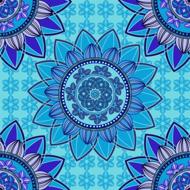 Mandala süsleme seamless modeli