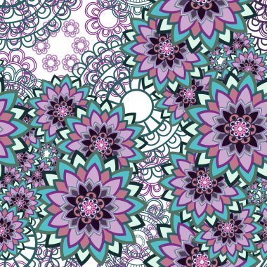 Mandala süsleme seamless modeli