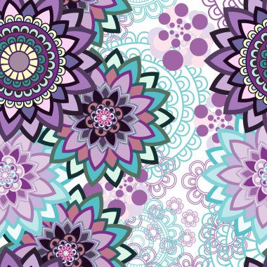 Mandala süsleme seamless modeli