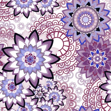 Mandala süsleme seamless modeli