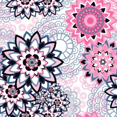 Mandala süsleme seamless modeli