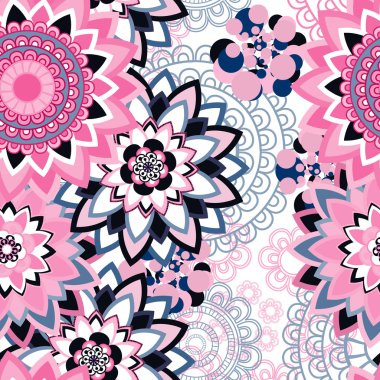 Mandala süsleme seamless modeli