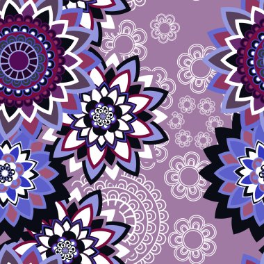 Mandala süsleme seamless modeli