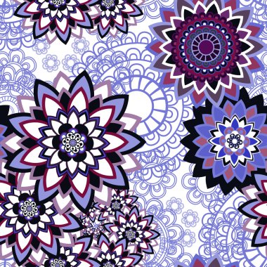 Mandala süsleme seamless modeli