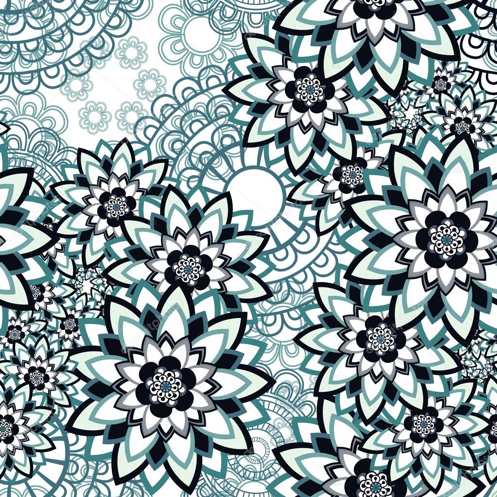 Mandala ornament seamless pattern