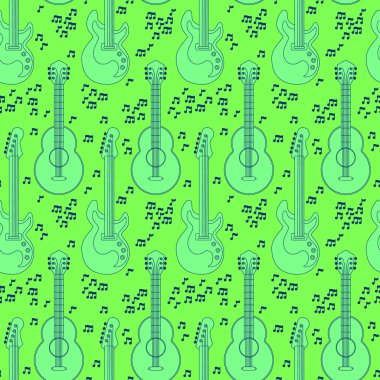 müzik aletleri seamless modeli