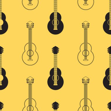 Klasik akustik gitar seamless modeli