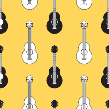 Klasik akustik gitar seamless modeli