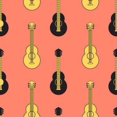 Klasik akustik gitar seamless modeli