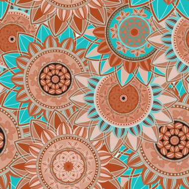 Mandala süsleme seamless modeli