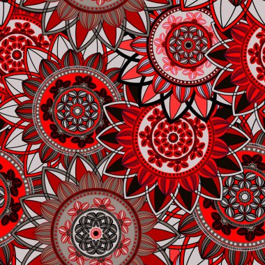 Mandala süsleme seamless modeli