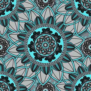 Mandala süsleme seamless modeli