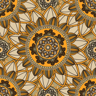 Mandala süsleme seamless modeli