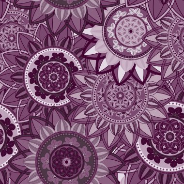 Mandala süsleme seamless modeli