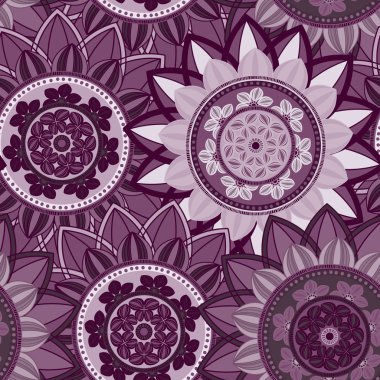 Mandala süsleme seamless modeli