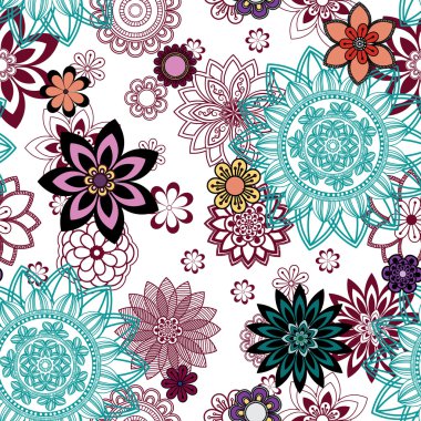 Mandala süsleme seamless modeli