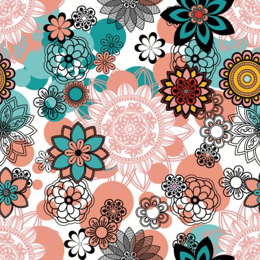 Mandala süsleme seamless modeli