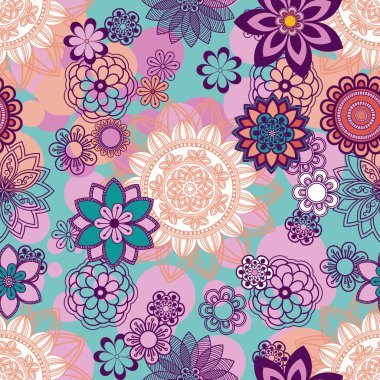 Mandala süsleme seamless modeli