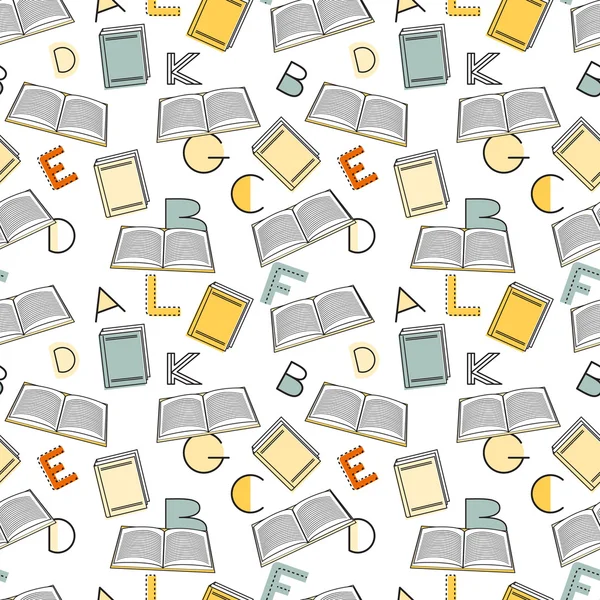 Dikişsiz desen alfabe arka plan