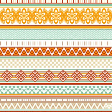 Kabile seamless modeli. Etnik süsleme ile arka plan.