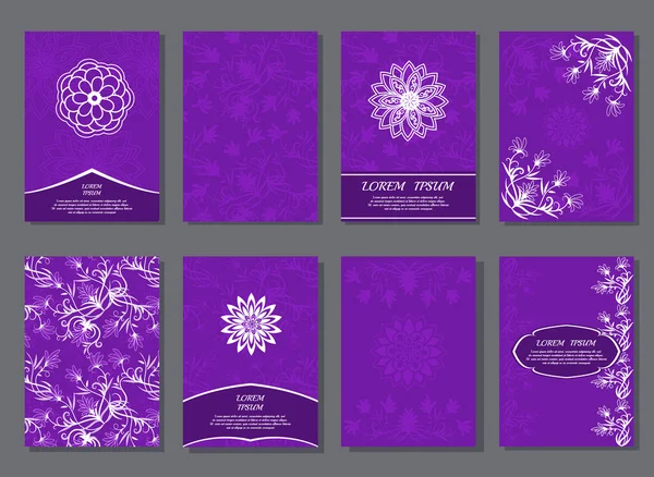 Set of brochures templates. — Stock Vector