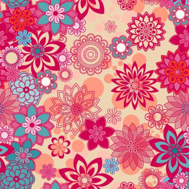 Mandala süsleme seamless modeli