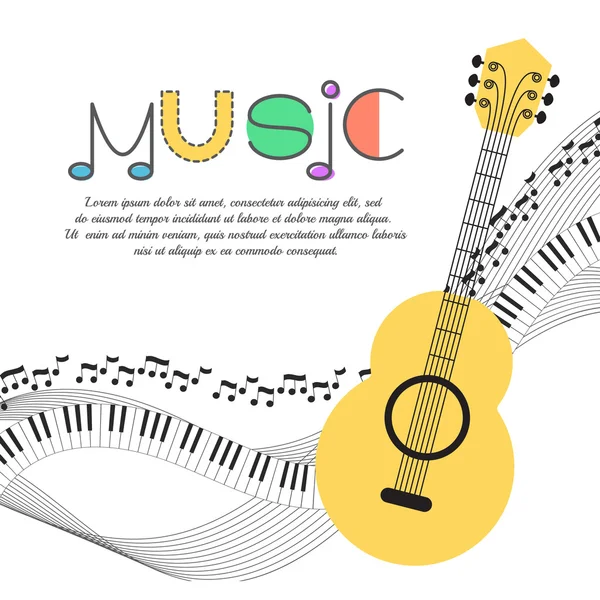 Instrumentos musicales Fondo — Archivo Imágenes Vectoriales