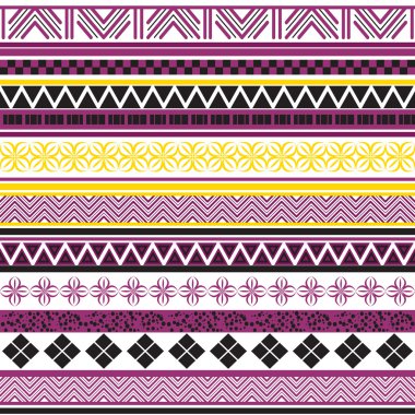 Kabile seamless modeli. Etnik süsleme ile arka plan.