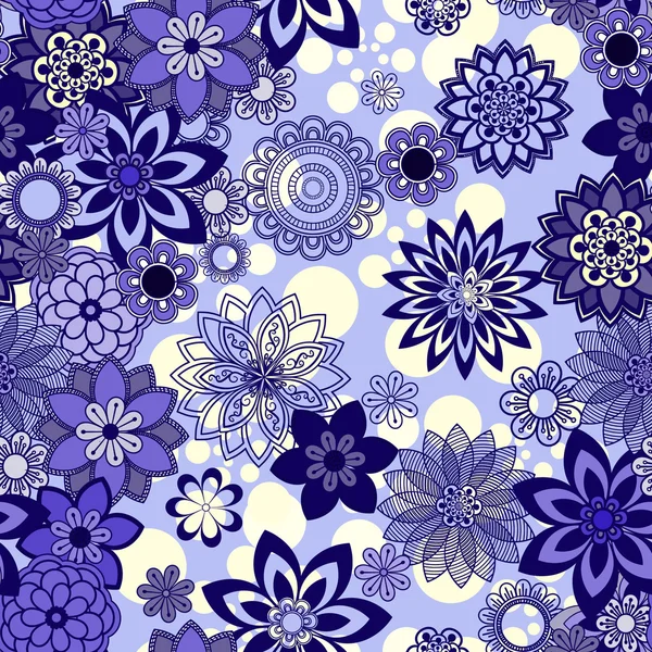 Mandala prydnad seamless mönster — Stock vektor